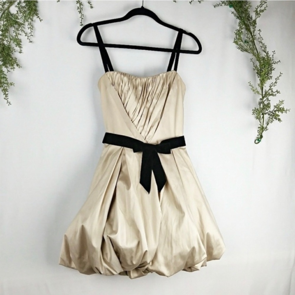 Betsey Johnson Ivory Bubble Satin Mini Dress Sz. 6
